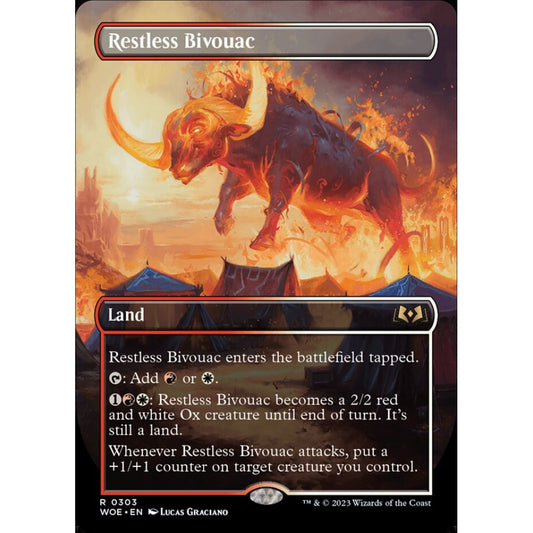 Restless Bivouac, rare, 303, Magic the Gathering, Wilds of Eldraine
