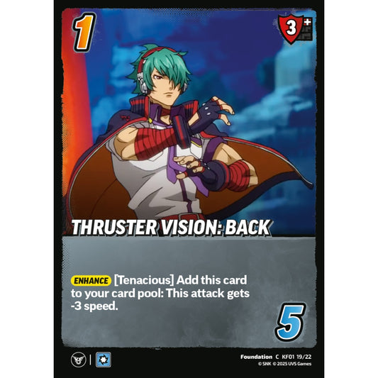Thruster Vision: Back 19/22 KF01 Universus The King of Fighters XV: Challenger Series: Team Hero Foundation C