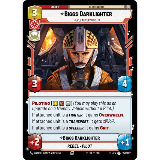 Biggs Darklighter, U, JTL 150), Star Wars Unlimited