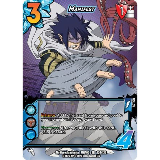 Manifest, 124/122, SR, UniVersus, MHA05 Undaunted Raid