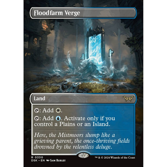 Floodfarm Verge, 330, rare, Magic: The Gathering, Duskmourn: House of Horror