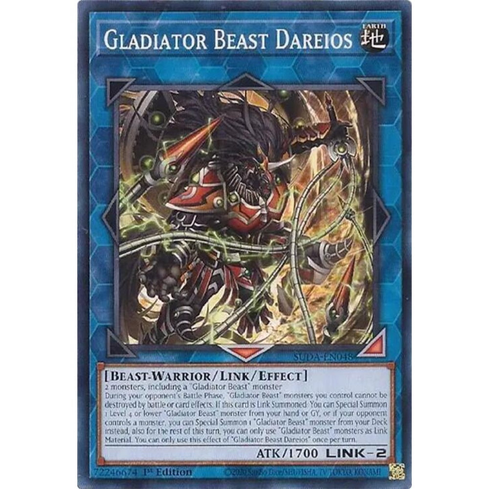 Gladiator Beast Dareios SUDA-EN048 Common Yu-Gi-Oh Supreme Darkness