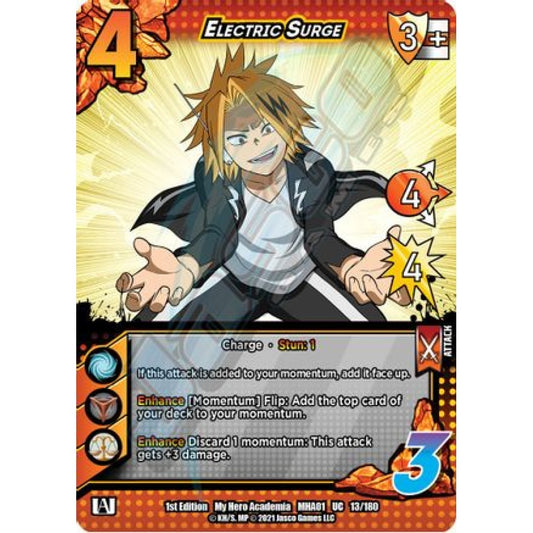 Electric Surge, 13/180, UC, UniVersus, MHA01 My Hero Academia