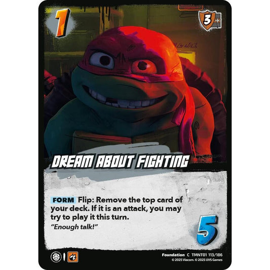Dream About Fighting 113/186 TMNT01 Universus Teenage Mutant Ninja Turtles Foundation C
