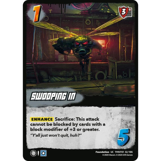 Swooping In 32/186 TMNT01 Universus Teenage Mutant Ninja Turtles Foundation UC