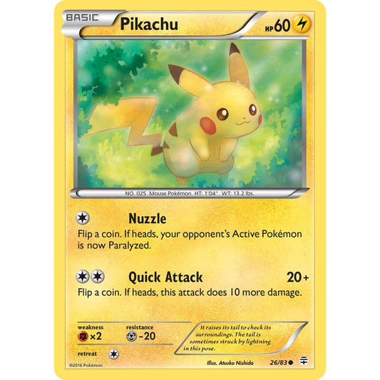 Pikachu Common 26/83 Pokemon Card Game Generations