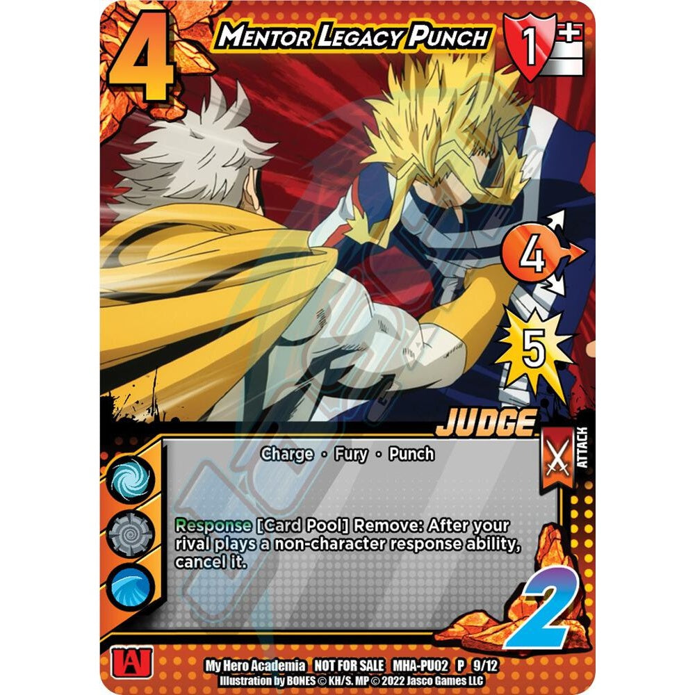 Mentor Legacy Punch, 9/12, MHA-PU02, Universus, MHA Promos, nan