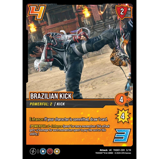 Brazilian Kick, 3/19, TK801-CD1, Universus, TEKKEN 8 Clash Decks, Attack, UC