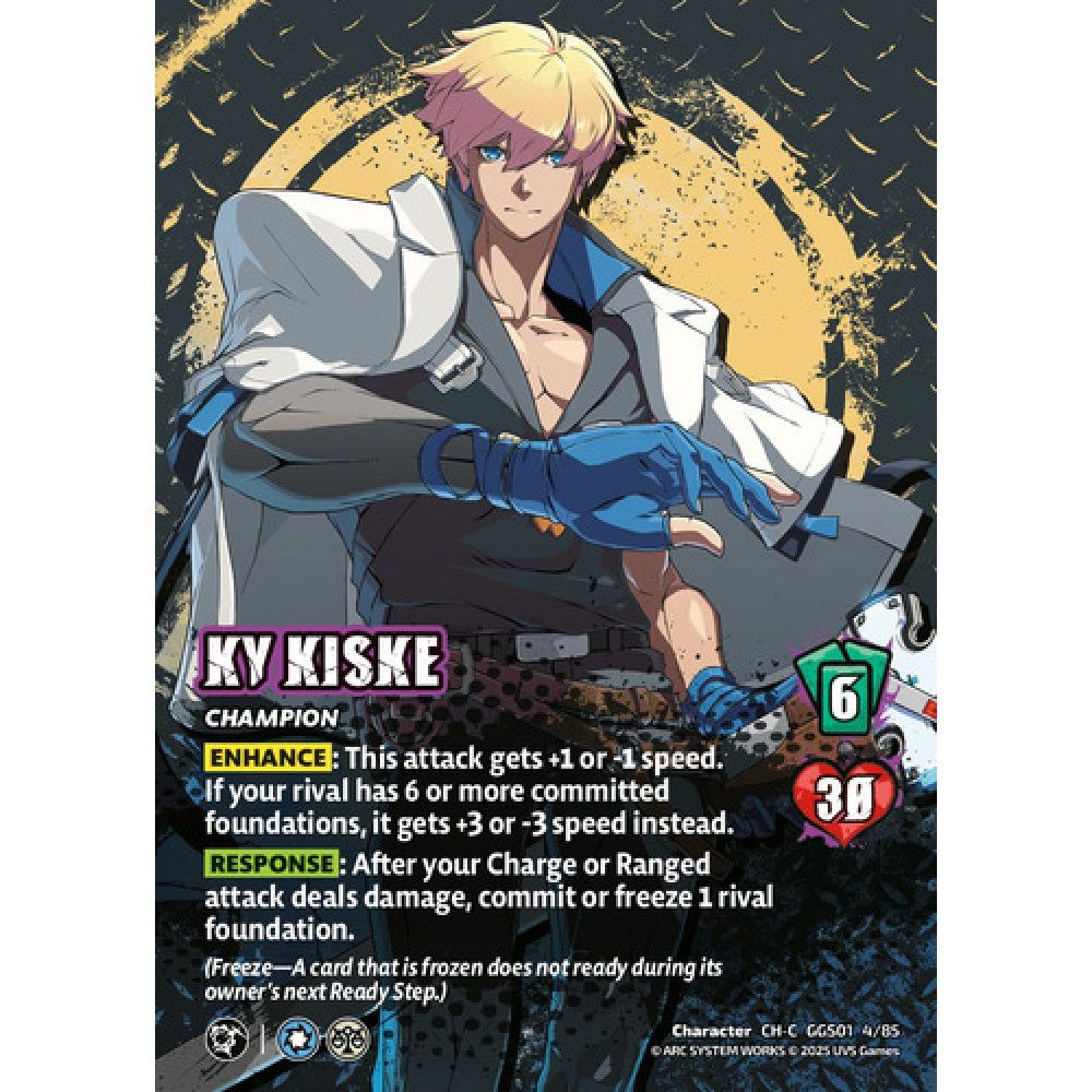 Ky Kiske 4/85 Universus Card Game Guilty Gear -Strive- CH Non-Foil