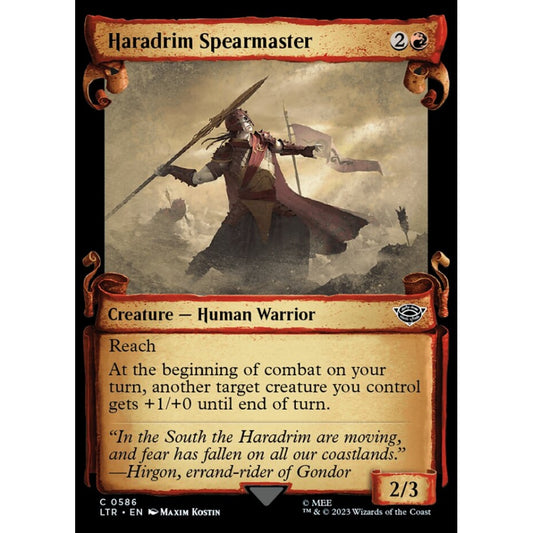 Haradrim Spearmaster, common, 586, Magic the Gathering, The Lord of the Rings: Tales of Middle-earth