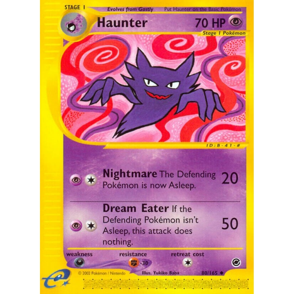 Haunter Uncommon 80/165 Pokemon Card Game Expedition Base Set