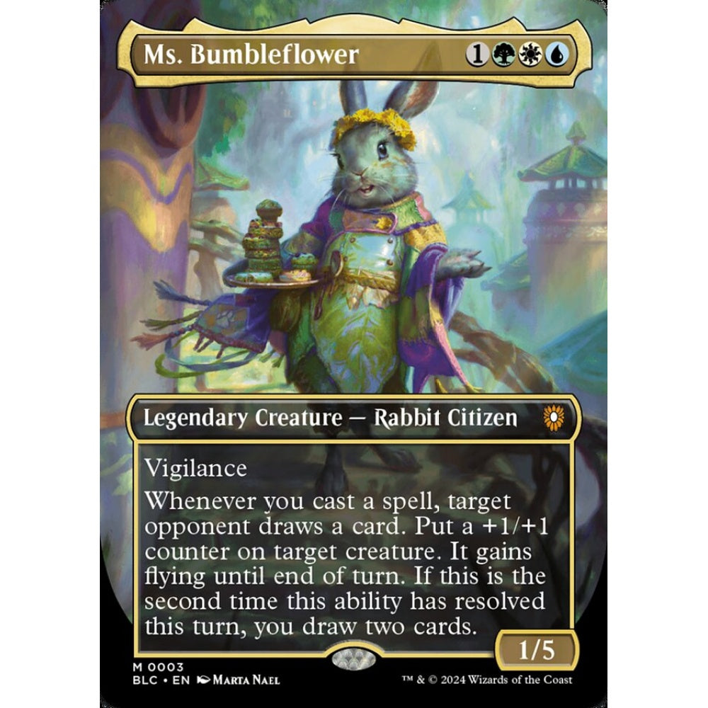 Ms. Bumbleflower, 3, mythic, Magic: The Gathering, Bloomburrow