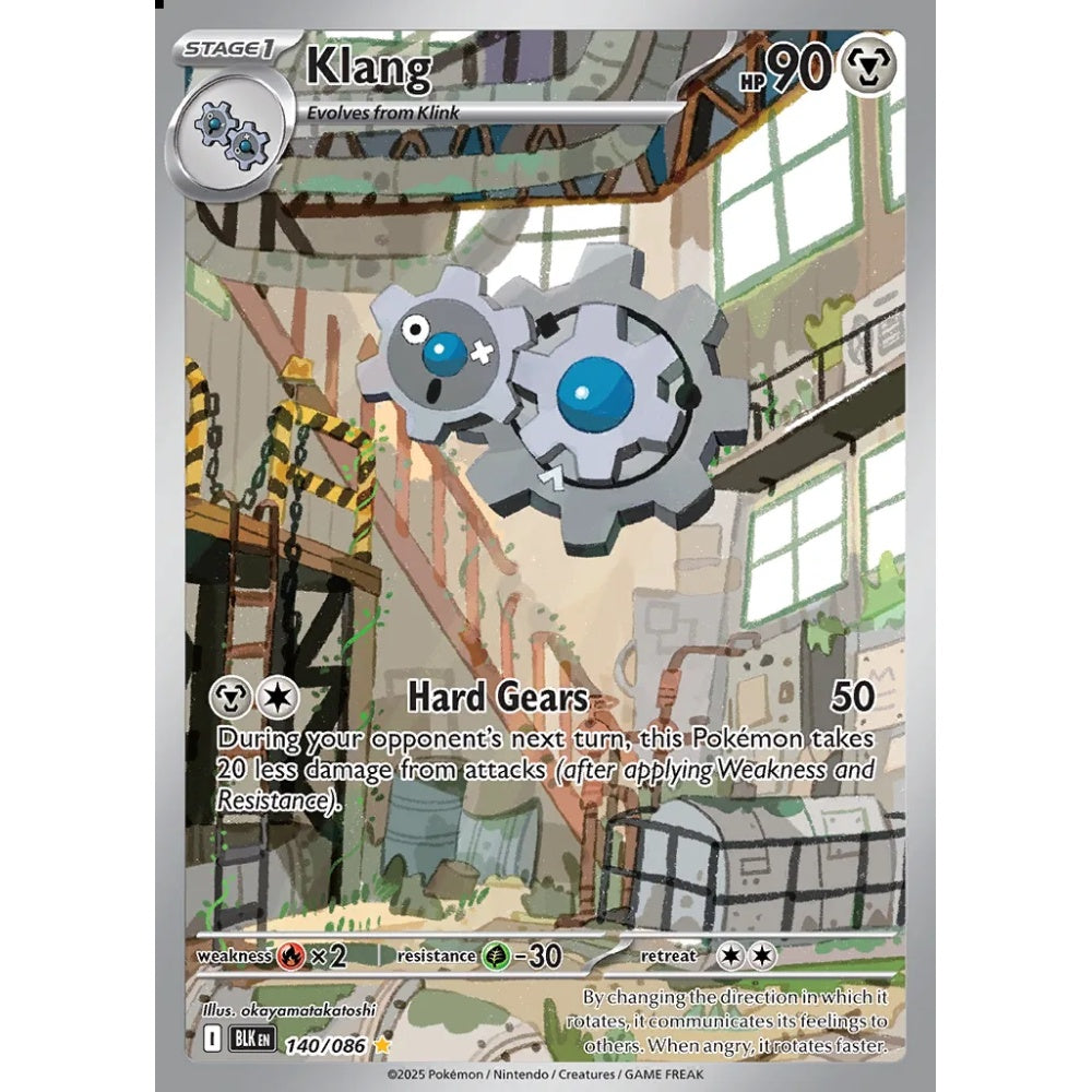 Klang Illustration Rare 140/086 Pokemon Card Game Black Bolt