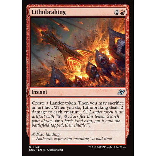 Lithobraking uncommon 142 Magic the Gathering Edge of Eternities