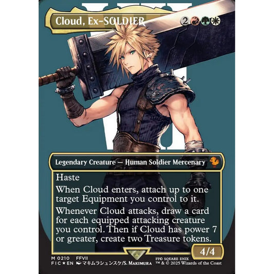 Cloud, Ex-SOLDIER mythic 210 Magic the Gathering Final Fantasy Commander