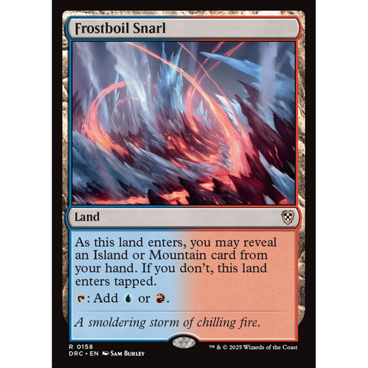Frostboil Snarl, 158, rare, Magic: The Gathering, Aetherdrift Commander