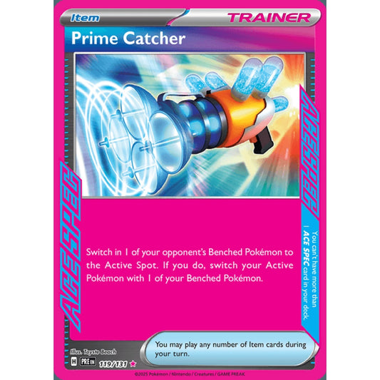 Prime Catcher ACE Spec 119/131 Pokemon Card Game Prismatic Evolutions