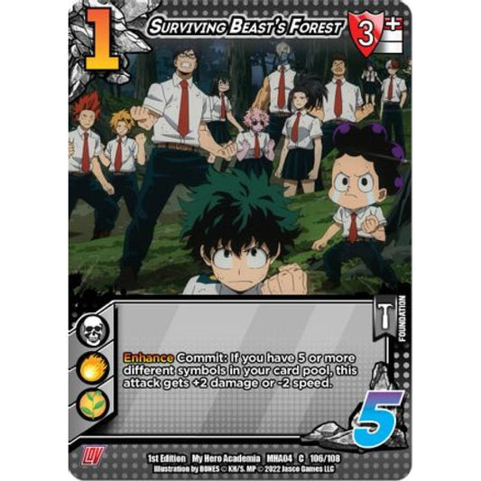 Surviving Beast's Forest, 106/108, C, UniVersus, MHA04 League of Villains