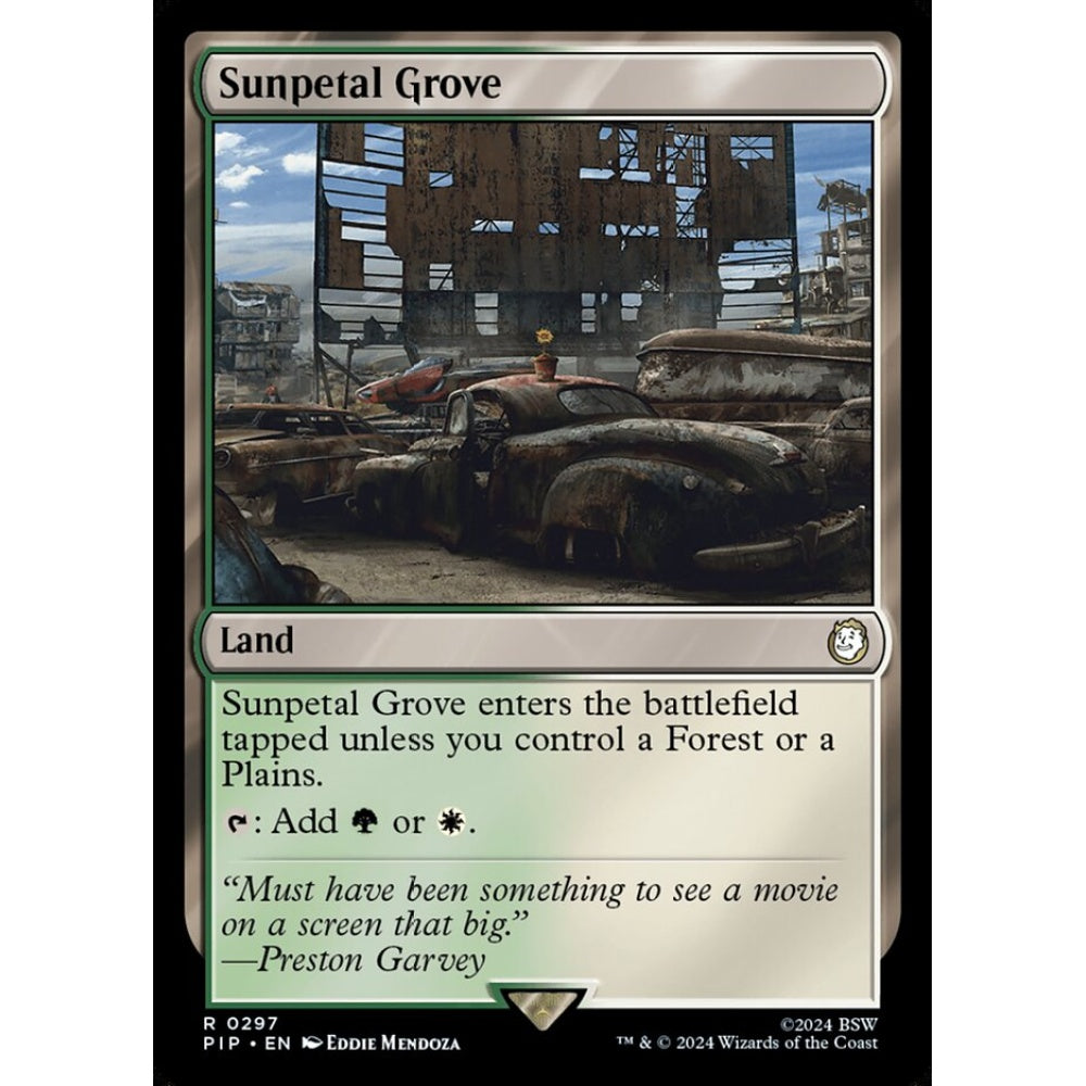 Sunpetal Grove rare 297 Magic the Gathering Fallout