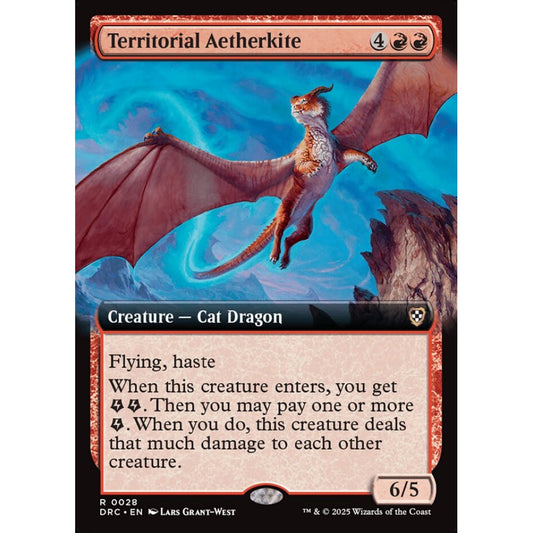 Territorial Aetherkite, 28, rare, Magic: The Gathering, Aetherdrift Commander