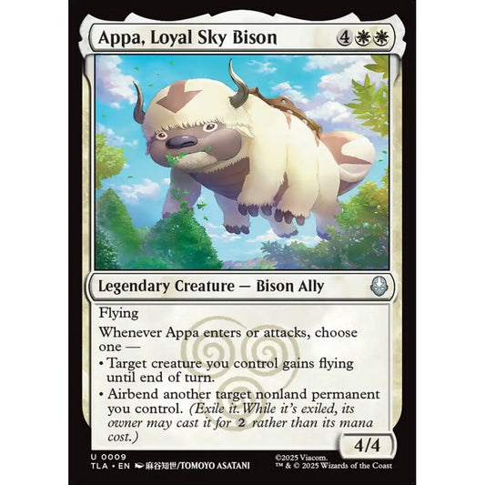 Appa, Loyal Sky Bison uncommon 9 Magic the Gathering Avatar: The Last Airbender