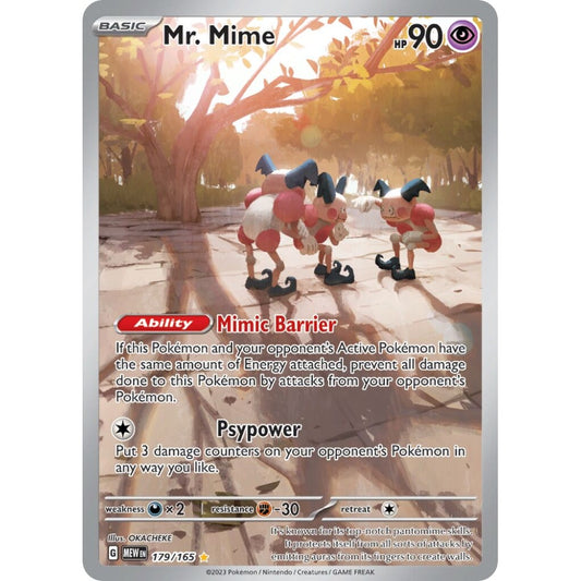 Mr. Mime Illustration Rare 179/165 Pokemon Card Game Pokémon 151