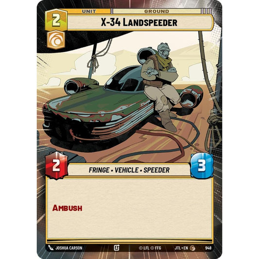 X-34 Landspeeder, C, JTL 948) Hyperspace Foil, Star Wars Unlimited