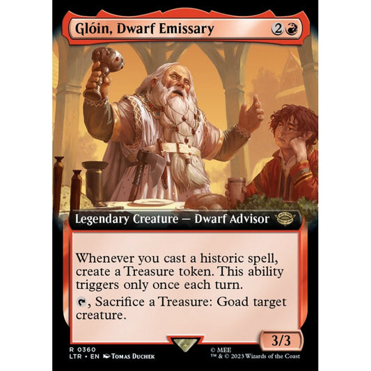 Glóin, Dwarf Emissary, rare, 360, Magic the Gathering, The Lord of the Rings: Tales of Middle-earth