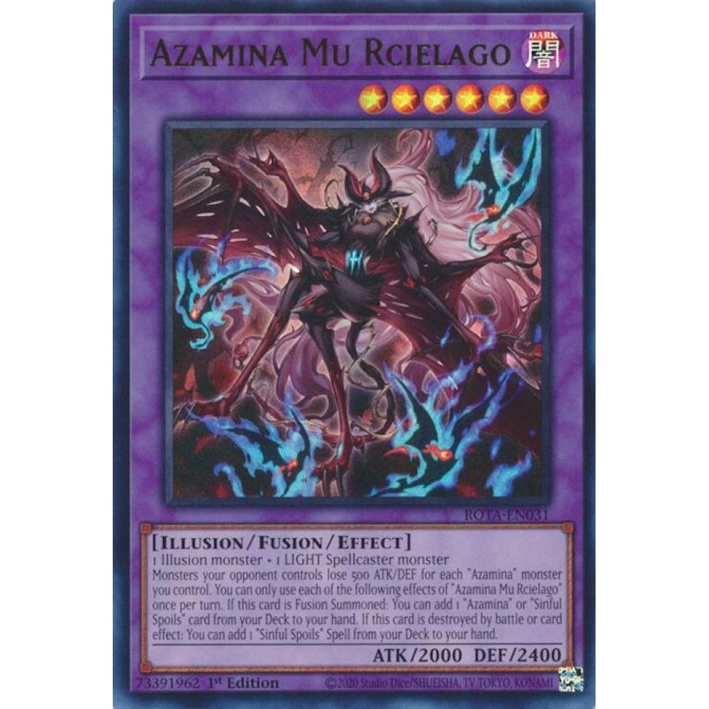 Azamina Mu Rcielago ROTA-EN031 Ultra Yu-Gi-Oh Rage of the Abyss