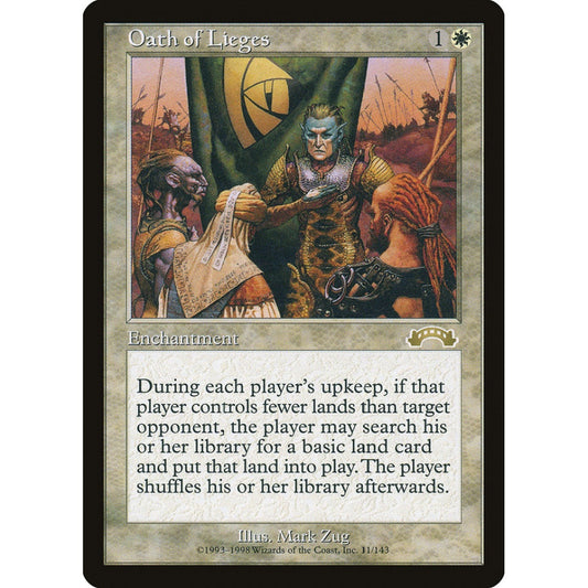 Oath of Lieges rare 11 Magic the Gathering Exodus
