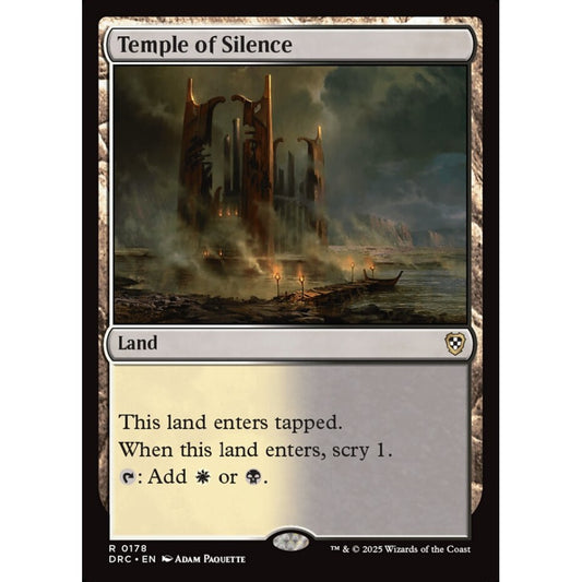 Temple of Silence, 178, rare, Magic: The Gathering, Aetherdrift Commander