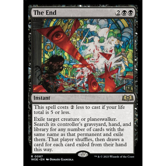 The End, rare, 87, Magic the Gathering, Wilds of Eldraine