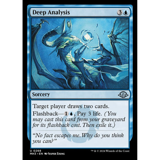 Deep Analysis, 268, uncommon, Magic: The Gathering, Modern Horizons 3