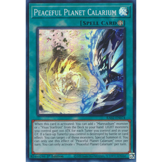 Peaceful Planet Calarium RA02-EN074 Super Super Rare Yu-Gi-Oh 25th Anniversary Rarity Collection II in Art