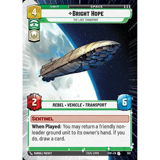 Bright Hope, 363, U, Star Wars Unlimited, Sparks Of Rebellion