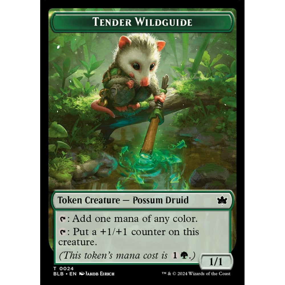 Tender Wildguide, 24, common, Magic: The Gathering, Bloomburrow