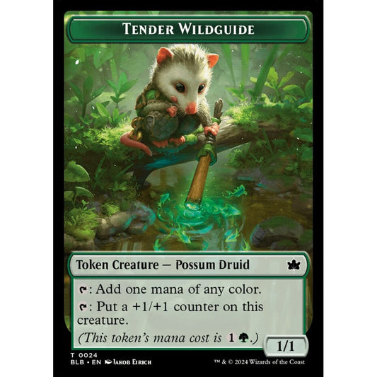 Tender Wildguide, 24, common, Magic: The Gathering, Bloomburrow