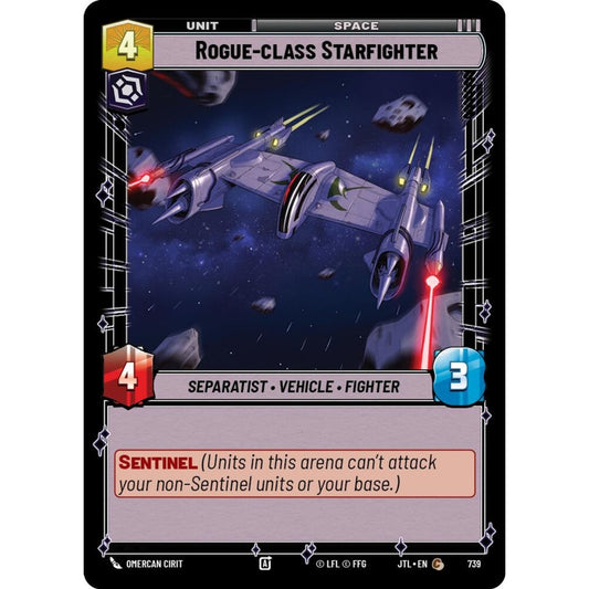 Rogue-class Starfighter, C, JTL 739) Foil, Star Wars Unlimited
