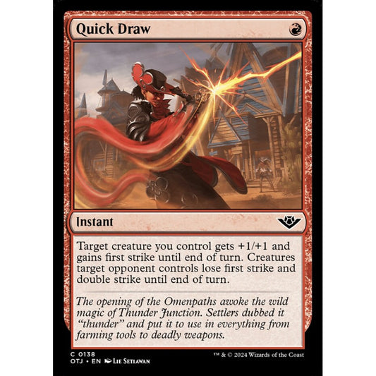 Quick Draw, 138, common, Magic: The Gathering, Outlaws of Thunder Junction