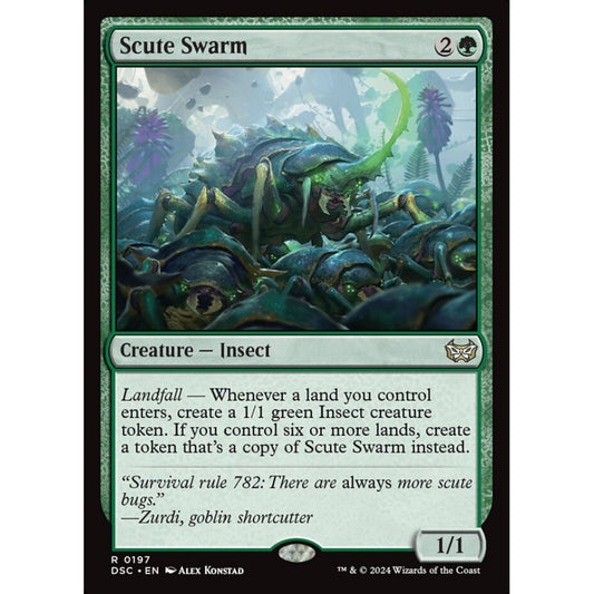 Scute Swarm, 197, rare, Magic: The Gathering, Duskmourn: House of Horror