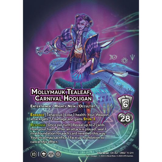 Mollymauk Tealeaf, Carnival Hooligan, 11/211, CR02, Universus, Critical Role: Heroes Of Exandria, Character, CH-ALT