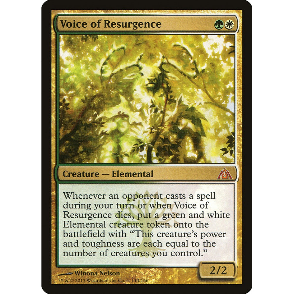 Voice of Resurgence mythic 114 Magic the Gathering Dragon's Maze