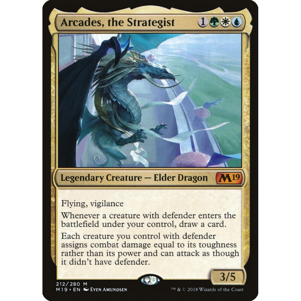 Arcades, the Strategist mythic 212 Magic the Gathering Core Set 2019