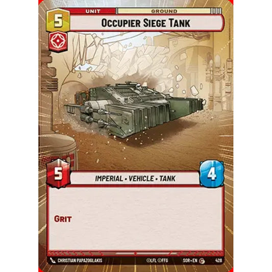 Occupier Siege Tank, 428, C, Star Wars Unlimited, Sparks Of Rebellion