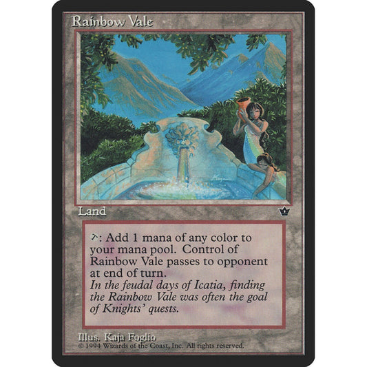 Rainbow Vale rare 99 Magic the Gathering Fallen Empires