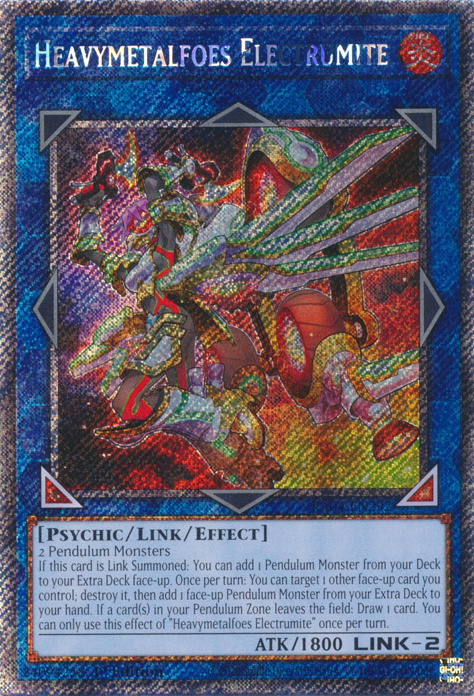Heavymetalfoes Electrumite RA04-EN292 QCR Quarter Century Secret Rare Yu-Gi-Oh Quarter Century Stampede in Art