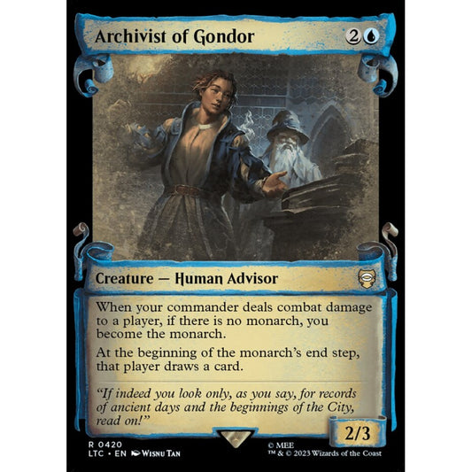 Archivist of Gondor, rare, 420, Magic the Gathering, Tales of Middle-earth Commander