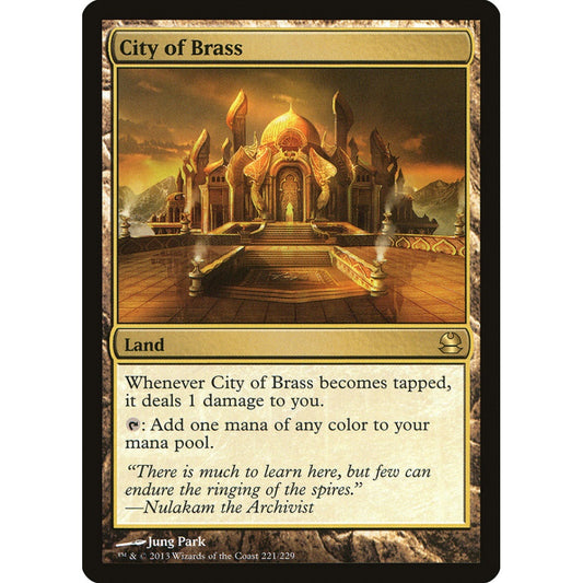 City of Brass rare 221 Magic the Gathering Modern Masters