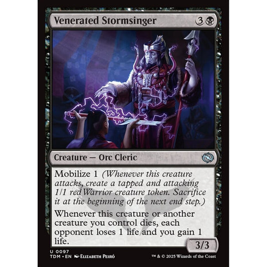 Venerated Stormsinger uncommon 97 Magic the Gathering Tarkir: Dragonstorm