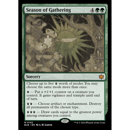 Season of Gathering, 192, mythic, Magic: The Gathering, Bloomburrow